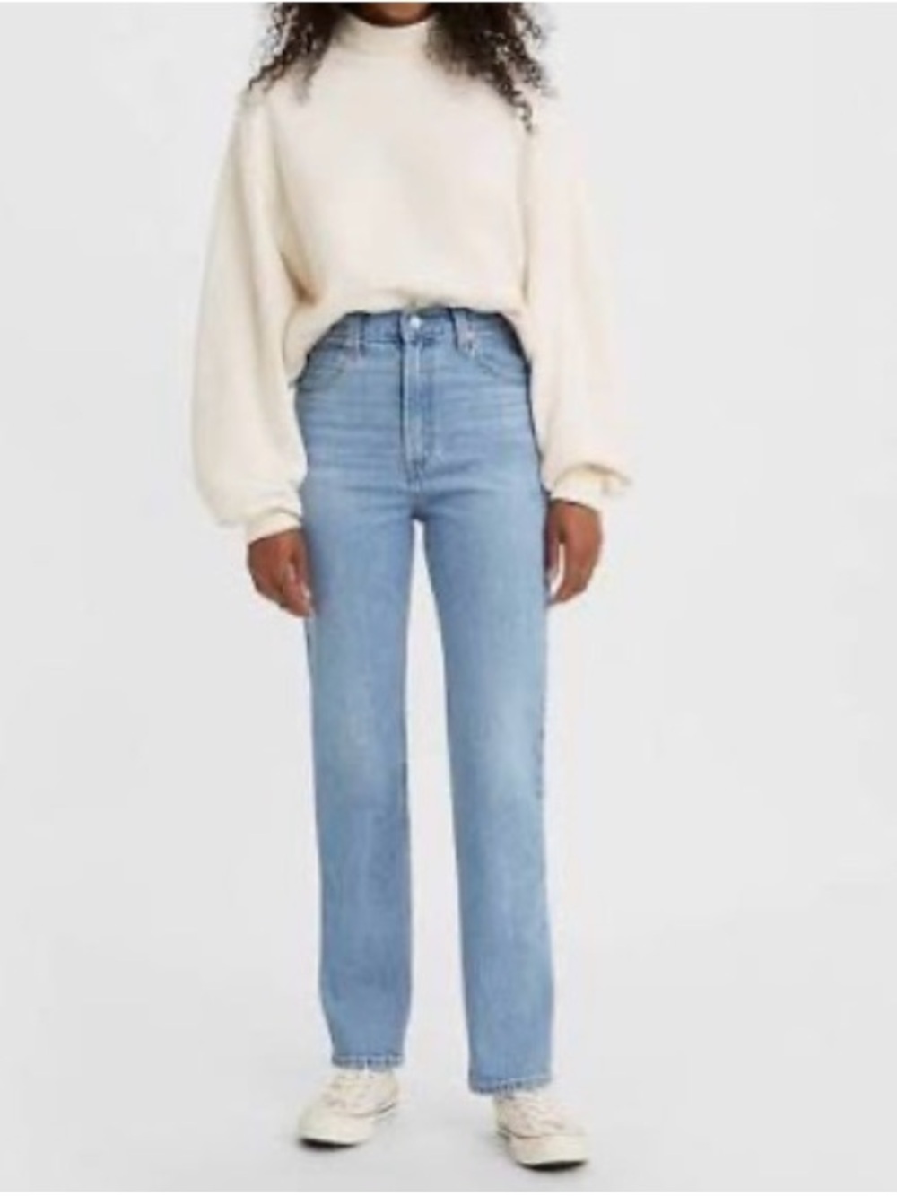 Levi's 70s High Slim Straight Leg Jeans Medium Blue Wash high waist 26 women’s